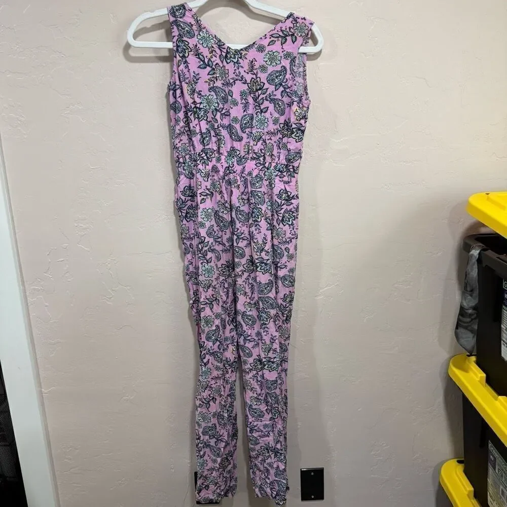 Gap Kids Purple Paisley Jumpsuit